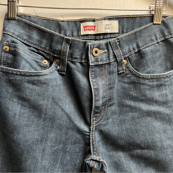 Levi's 511 Slim Straight Jeans Classic Denim Sz 16/ 28” - Picture 6 of 12
